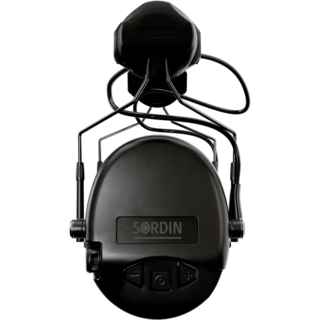 Sordin Supreme MIL AUX Active Hearing Protection with ARC Rail Adapters