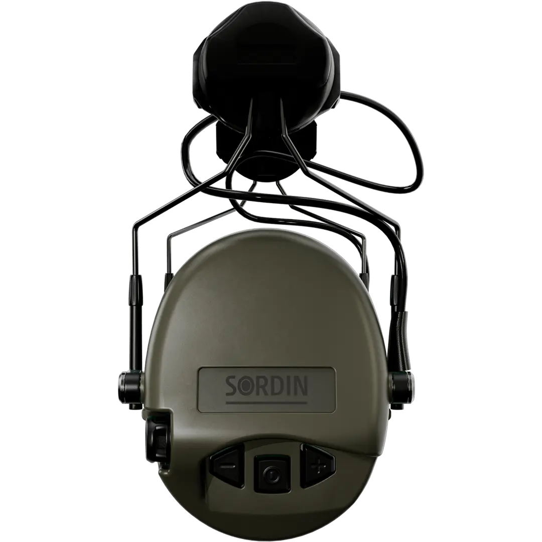 Sordin Supreme MIL AUX Active Hearing Protection with ARC Rail Adapters