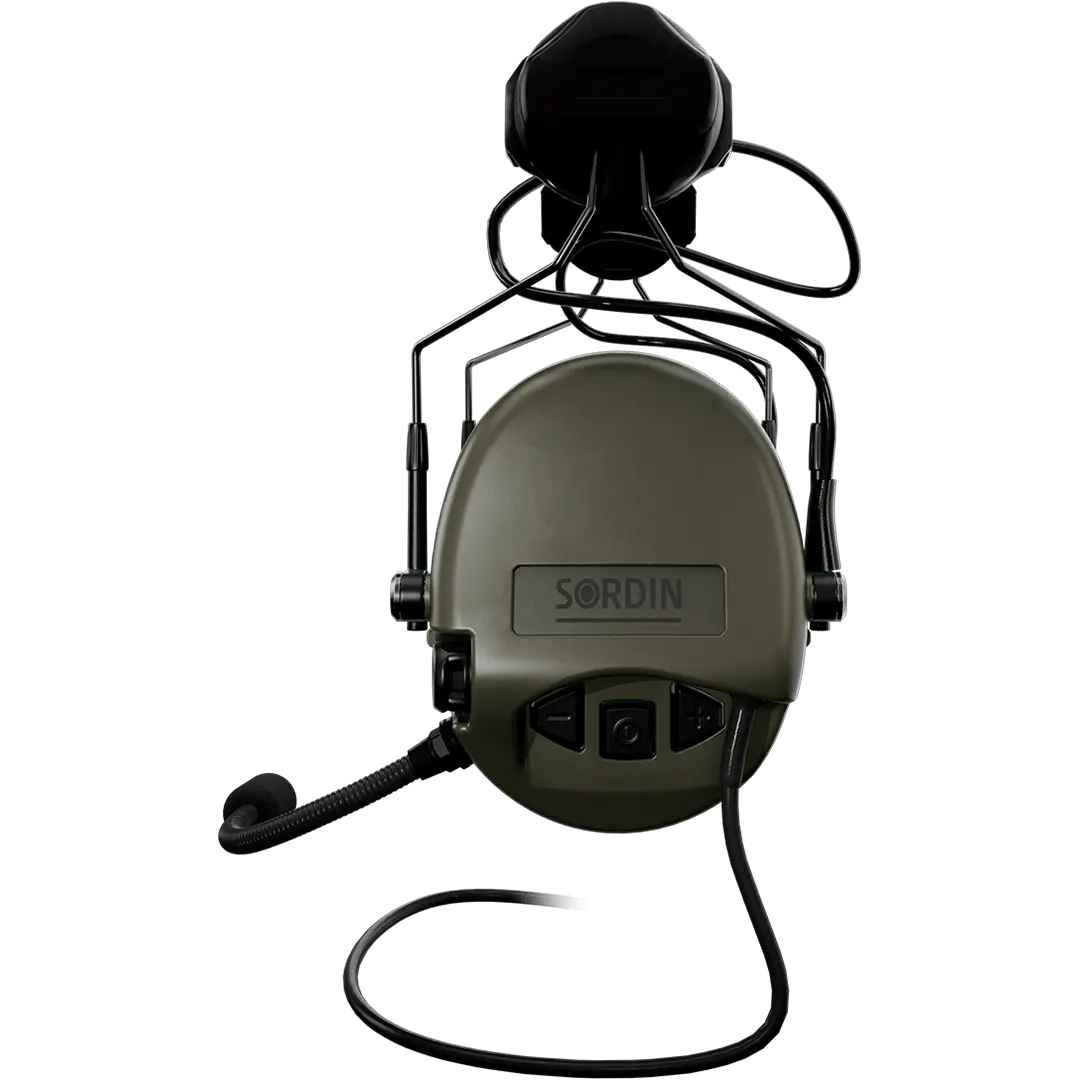Sordin Supreme MIL CC Active Hearing Protection, ARC Rail Adapter & Nexus TP120 Plug