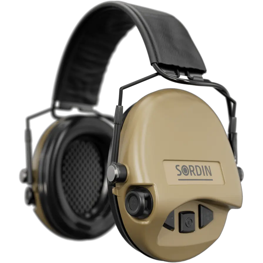 Sordin Supreme MIL AUX Active Hearing Protection with Slim Headband