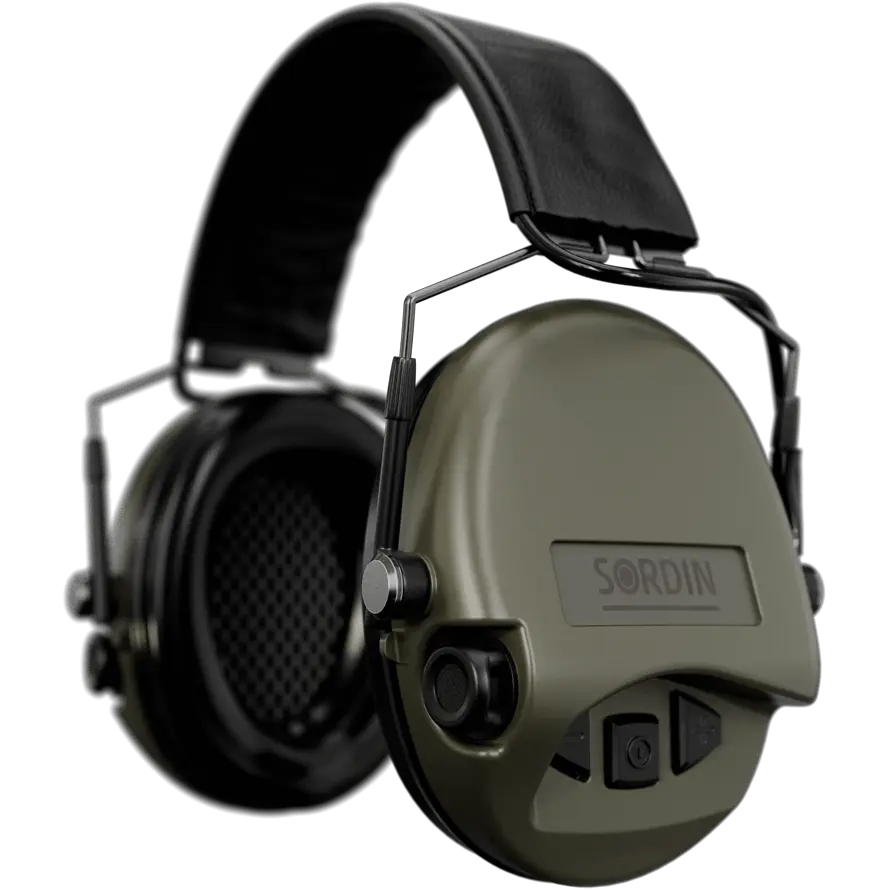 Sordin Supreme MIL AUX Active Hearing Protection with Slim Headband