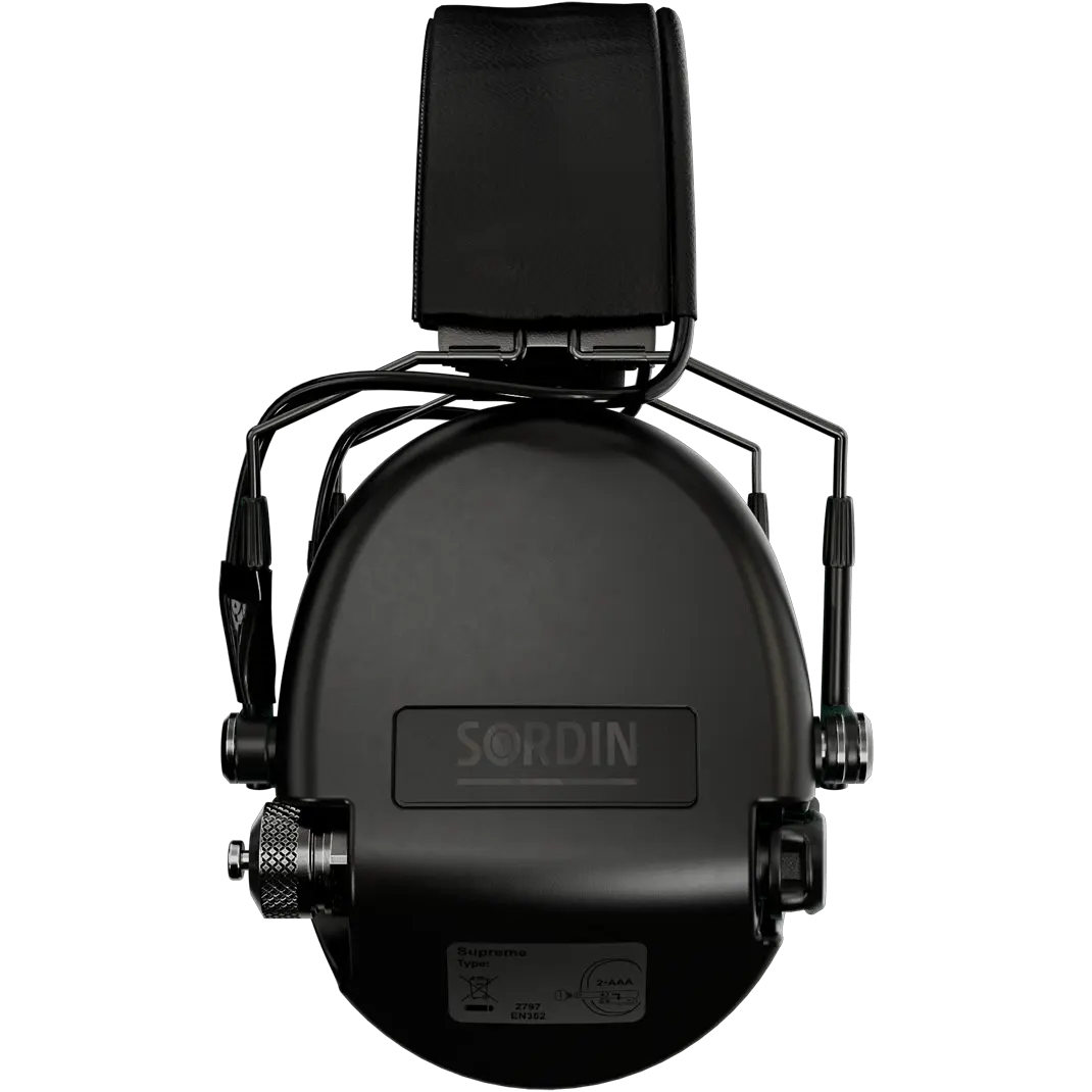 Sordin Supreme MIL AUX SFA Active Hearing Protection with Flexible Attenuation - NRR 24 dB