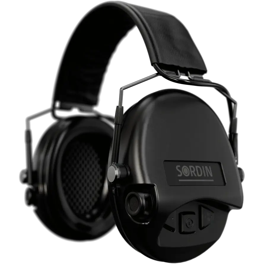 Sordin Supreme MIL AUX Active Hearing Protection with Slim Headband