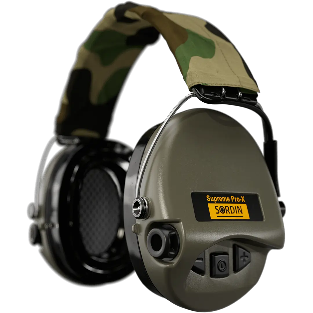 Sordin Supreme Pro-X LED Active Shooting Earmuff LED Light & Gel Cushions