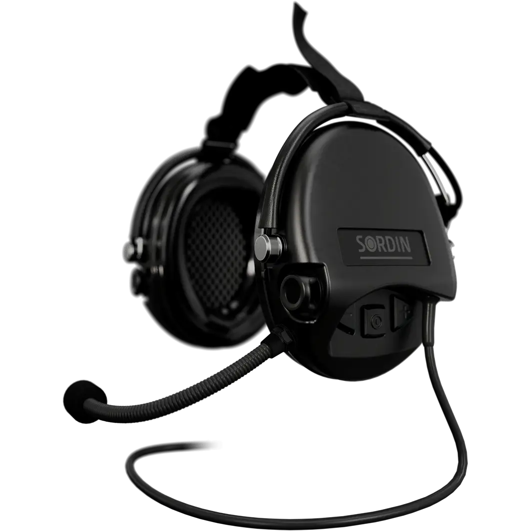 Sordin Supreme MIL CC Active Hearing Protection with Neckband & Nexus TP120 Plug