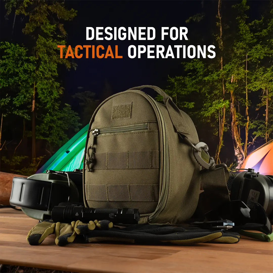 ACE Schakal Bag for Ear Defenders (Compatible with Sordin, Howard Leight, 3M Peltor & Many More)