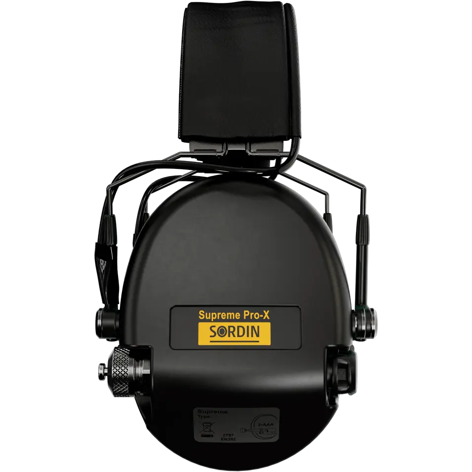 Sordin Supreme Pro-X Slim Active Shooting Earmuff, ARC Rail Adapter Compatible