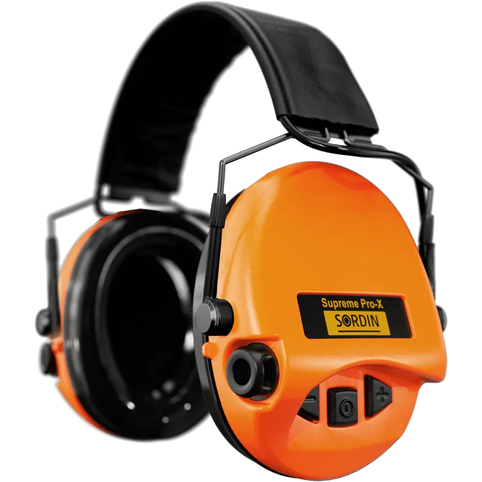 Sordin Supreme Pro-X Slim Active Shooting Earmuff, ARC Rail Adapter Compatible