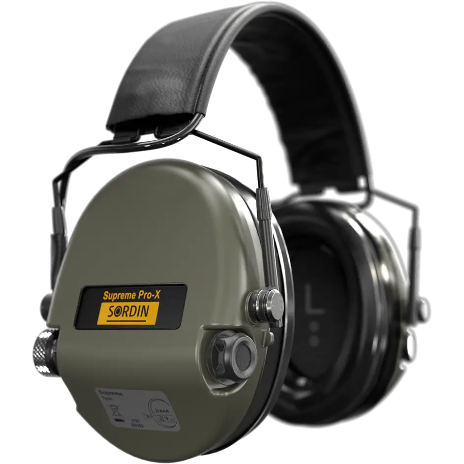 Sordin Supreme Pro-X SFA Active Shooting Earmuff with Flexible Attenuation