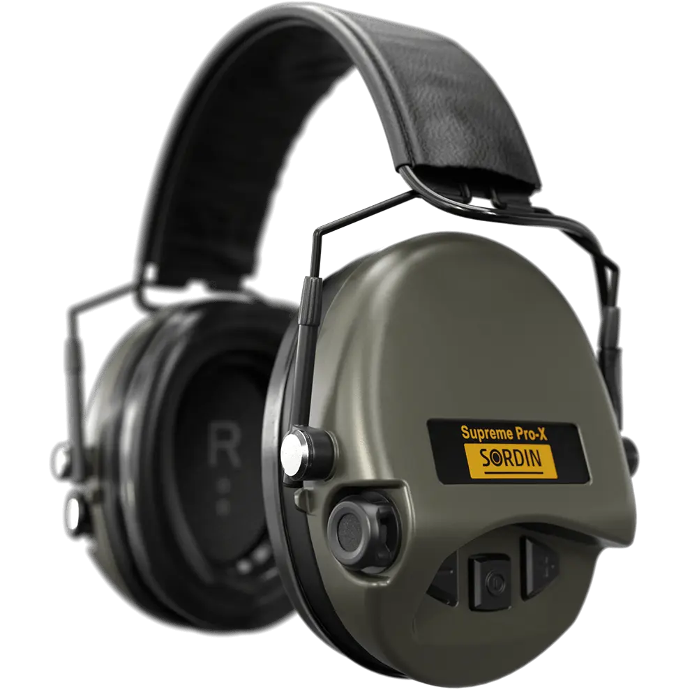 Sordin Supreme Pro-X SFA Active Shooting Earmuff with Flexible Attenuation