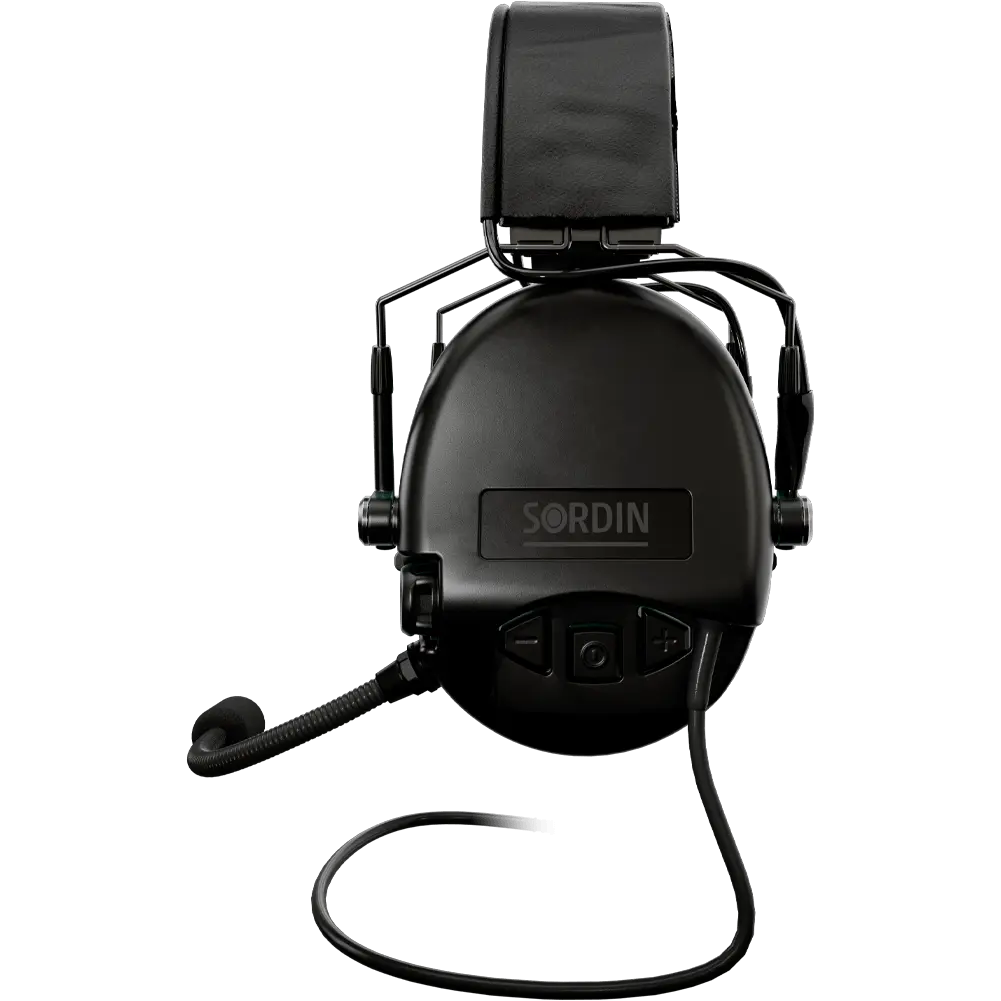 Sordin Supreme MIL CC Slim Active Shooting Earmuff with Nexus TP120 Plug