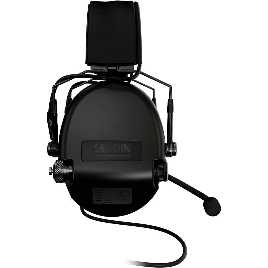 Sordin Supreme MIL CC Slim Active Shooting Earmuff with Nexus TP120 Plug