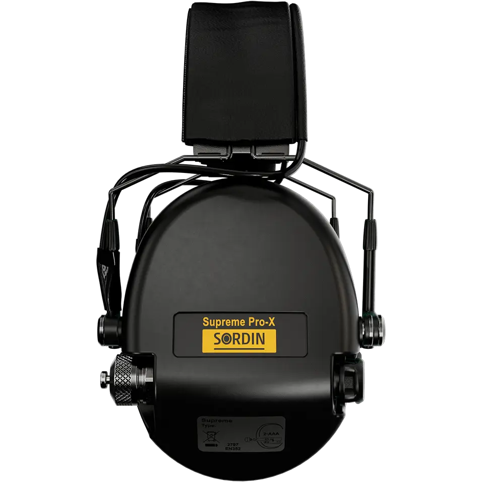 Sordin Supreme Pro-X SFA Active Shooting Earmuff with Flexible Attenuation