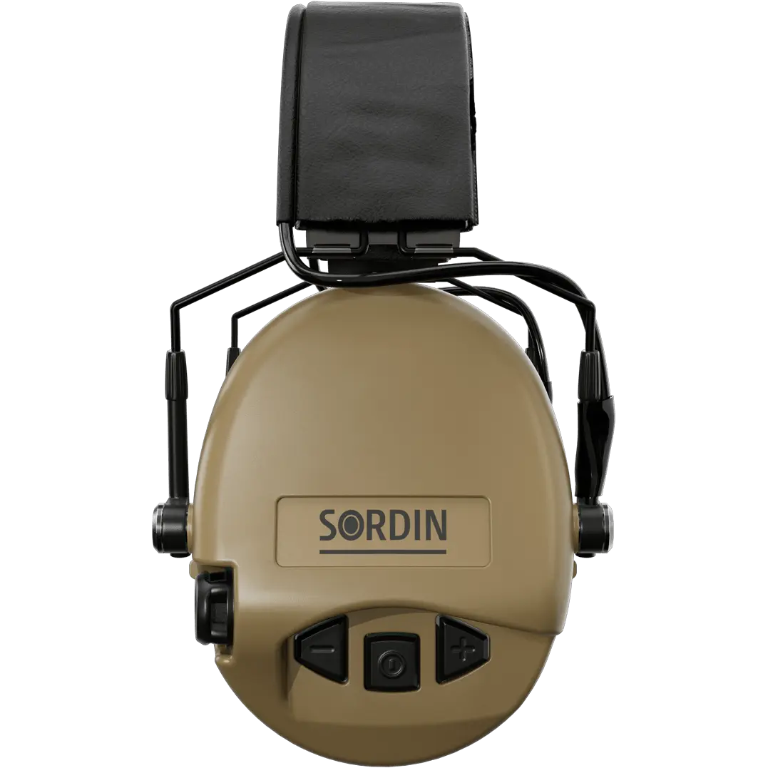 Sordin Supreme MIL AUX SFA Active Shooting Earmuff with Flexible Attenuation