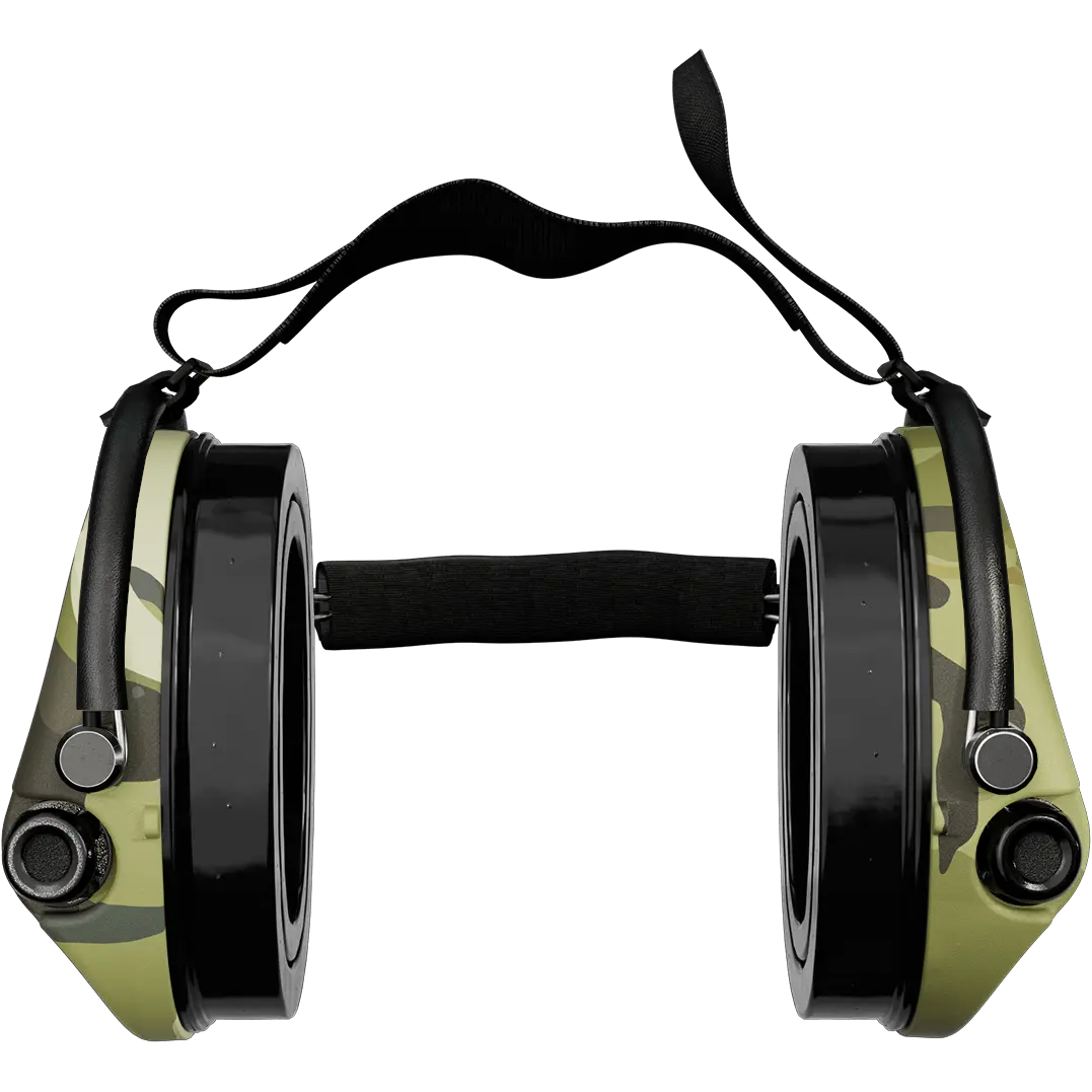 Sordin Supreme Pro-X Camo Active Shooting Earmuff with Neckband & Gel Cushions