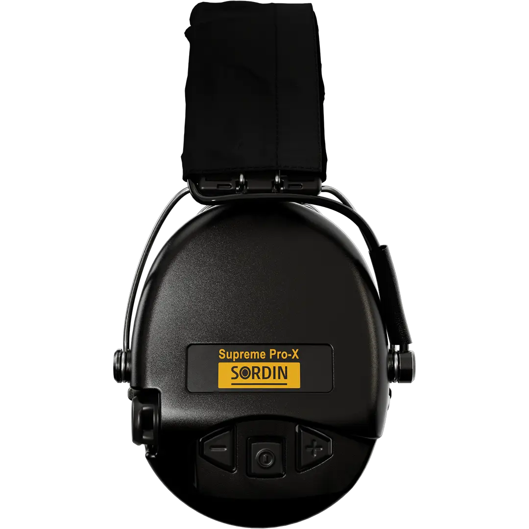 Sordin Supreme Pro-X Active Shooting Earmuff with Textile Headband