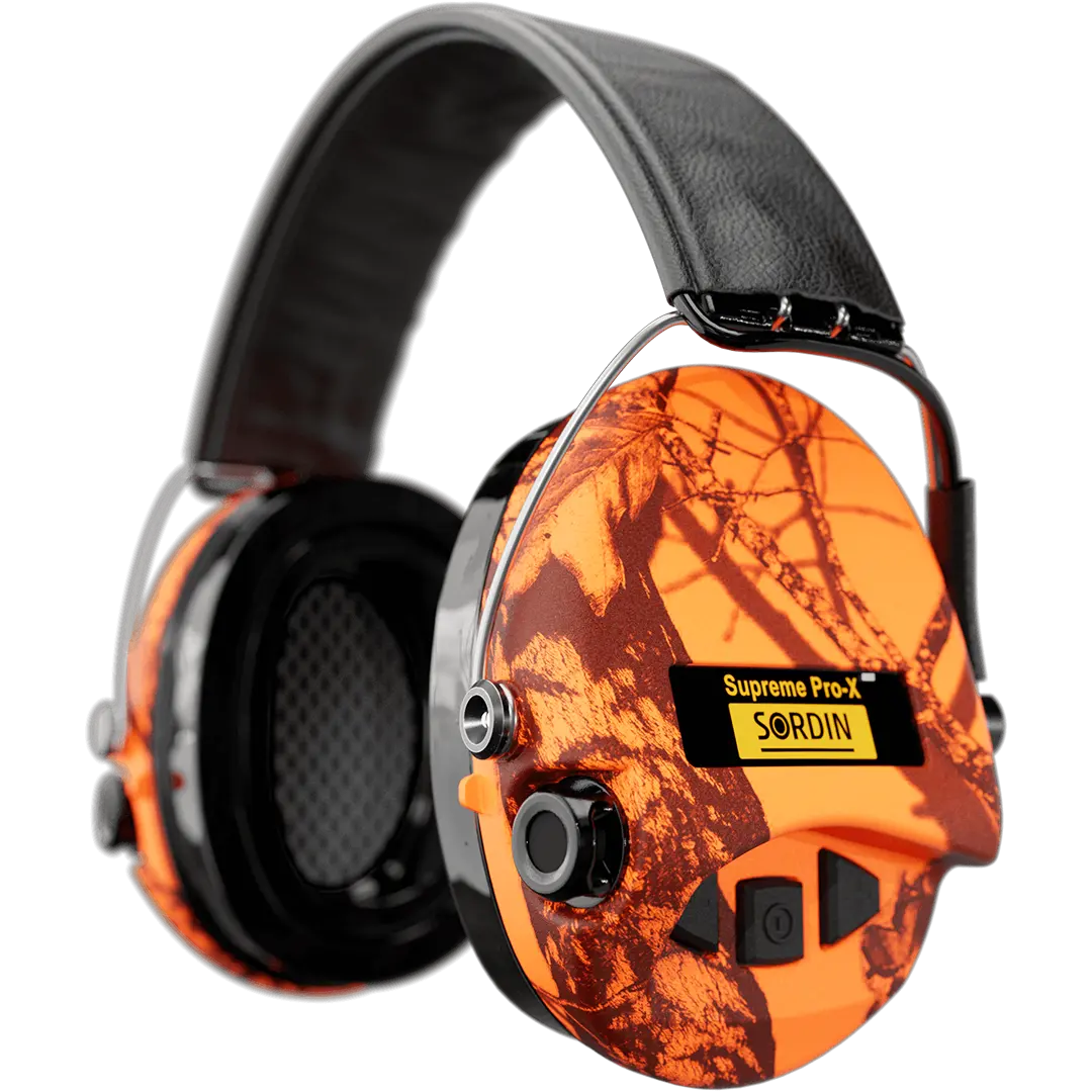 Sordin Supreme Pro-X LED Active Ear Defenders with LED Light & Gel Kits