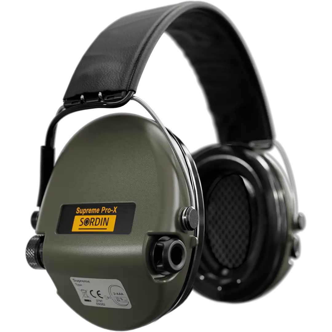 Sordin Supreme Pro-X Active Shooting Earmuff with Gel Cushions