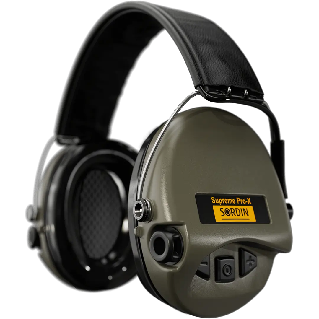 Sordin Supreme Pro-X LED Active Ear Defenders with LED Light & Gel Kits