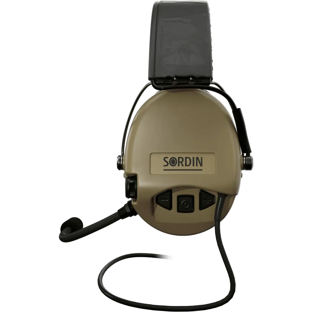 Sordin Supreme MIL CC Active Shooting Earmuff with Nexus TP120 Plug