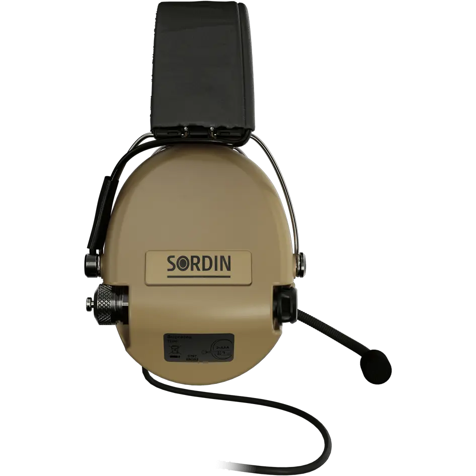 Sordin Supreme MIL CC Active Shooting Earmuff with Nexus TP120 Plug