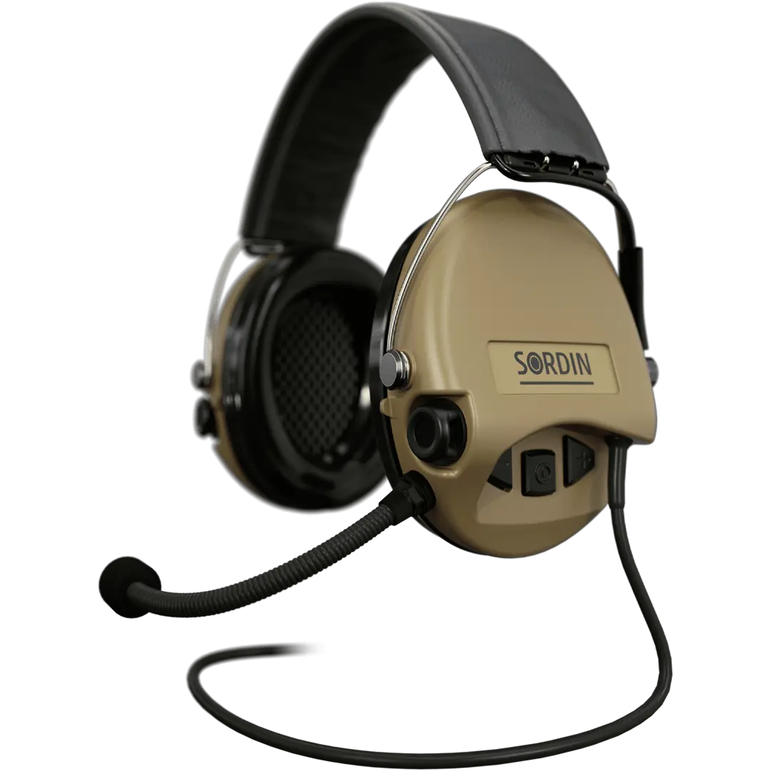 Sordin Supreme MIL CC Active Shooting Earmuff with Nexus TP120 Plug