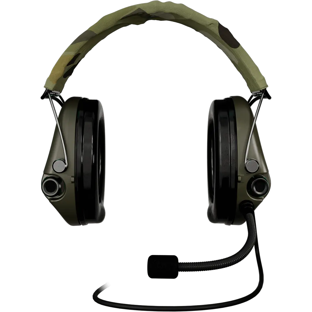 Sordin Supreme MIL CC Active Shooting Earmuff, Camo Headband & Nexus TP120 Plug