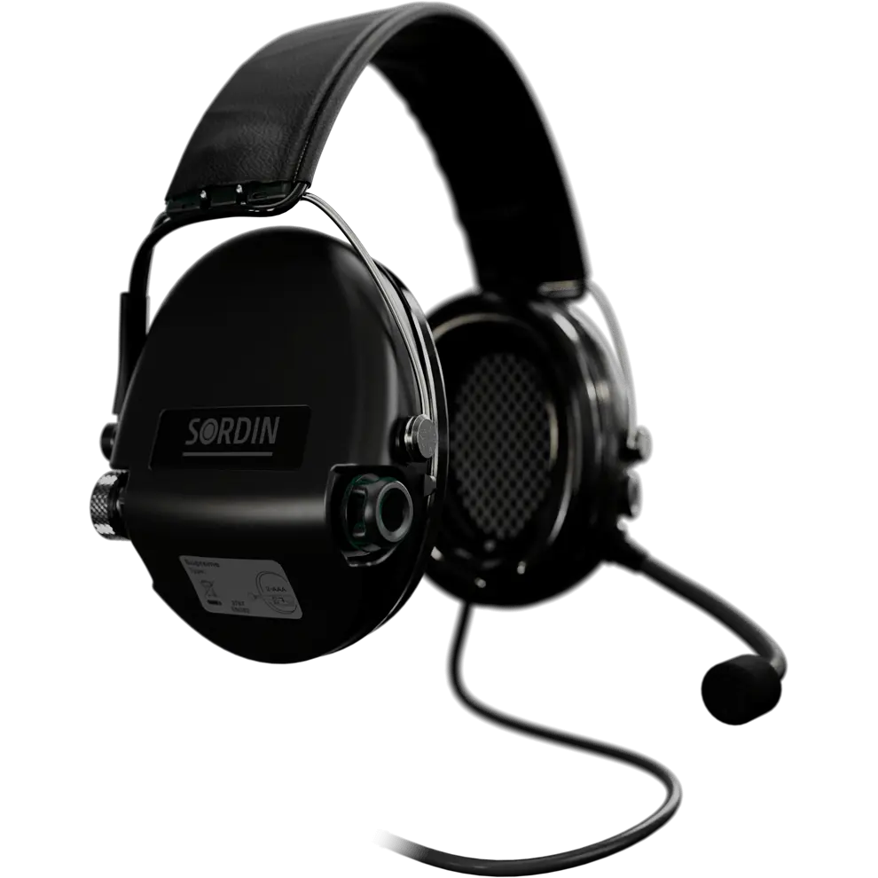 Sordin Supreme MIL CC Active Shooting Earmuff with Nexus TP120 Plug