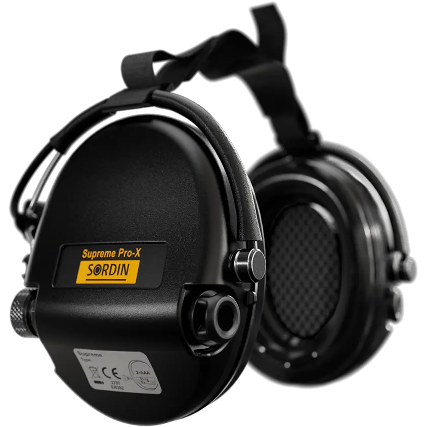 Sordin Supreme Pro-X Active Shooting Earmuff with Neckband