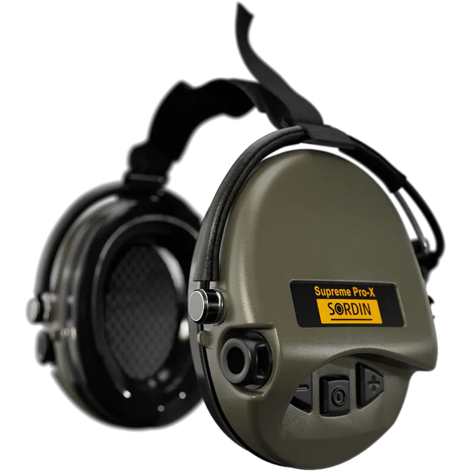 Sordin Supreme Pro-X Active Shooting Earmuff with Neckband