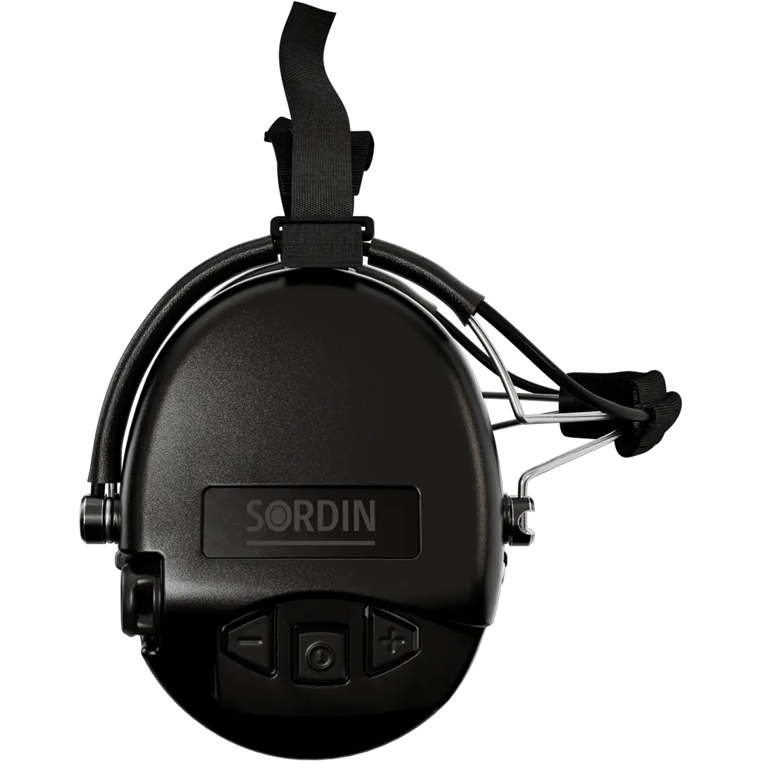 Sordin Supreme MIL AUX Active Shooting Earmuff with Neckband