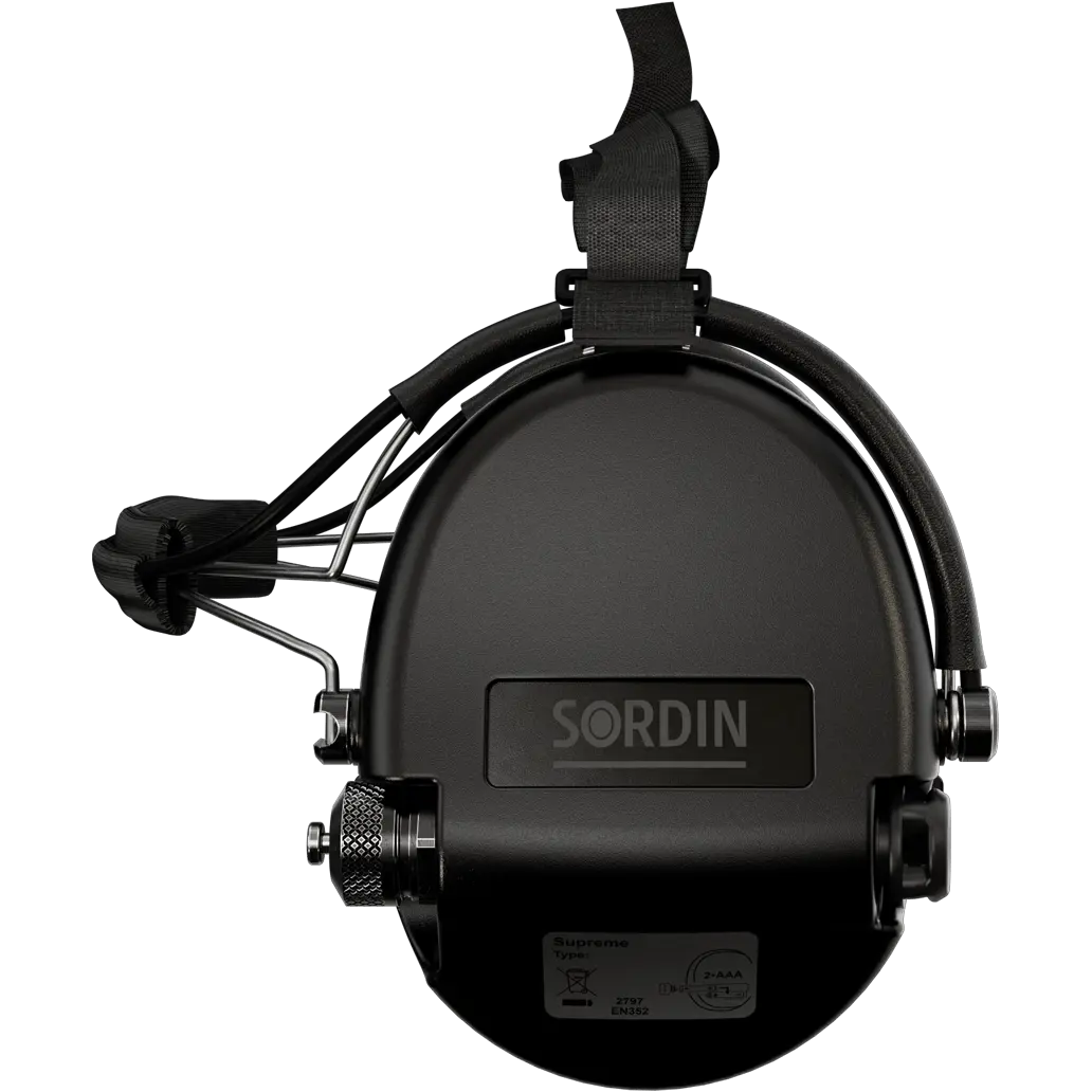 Sordin Supreme MIL AUX Active Shooting Earmuff with Neckband