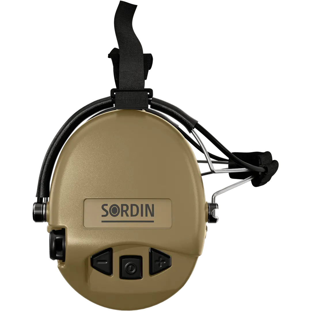 Sordin Supreme MIL AUX Active Shooting Earmuff with Neckband