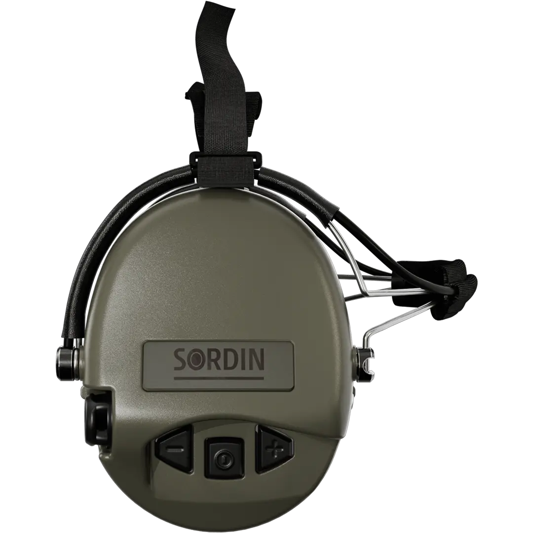 Sordin Supreme MIL AUX Active Shooting Earmuff with Neckband