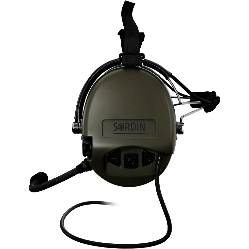 Sordin Supreme MIL CC Active Shooting Earmuff with Neckband & Nexus TP120 Plug