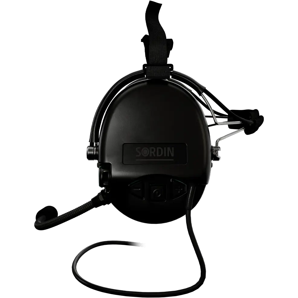 Sordin Supreme MIL CC Active Shooting Earmuff with Neckband & Nexus TP120 Plug