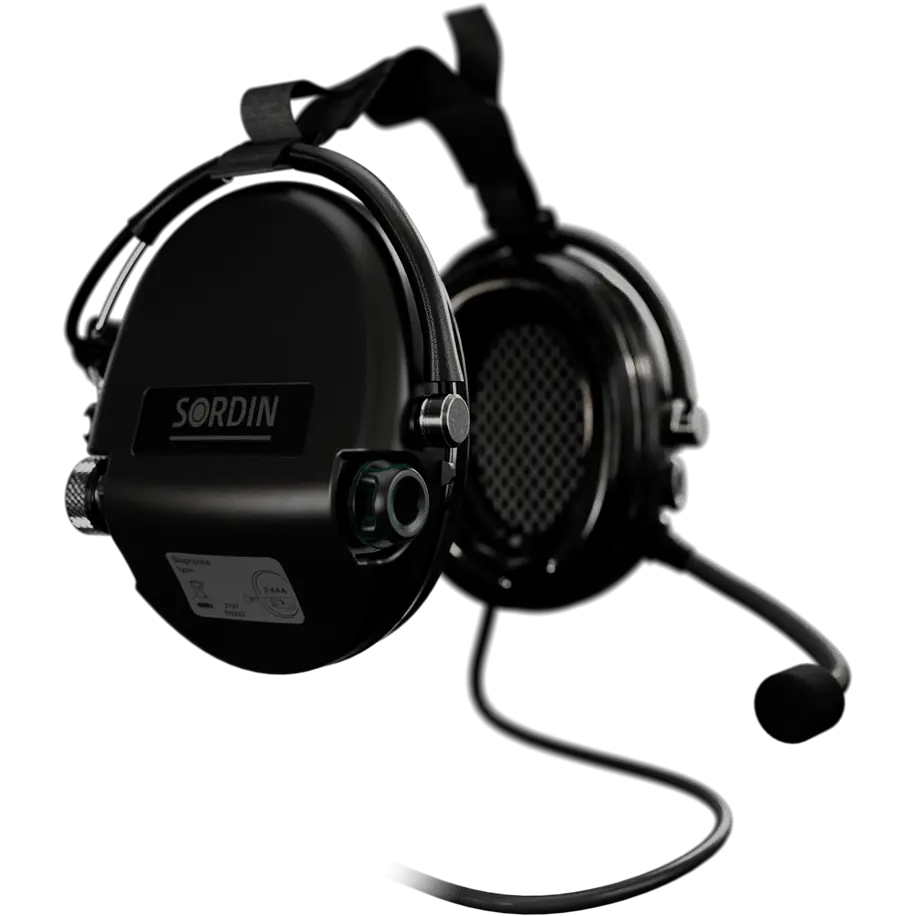 Sordin Supreme MIL CC Active Shooting Earmuff with Neckband & Nexus TP120 Plug