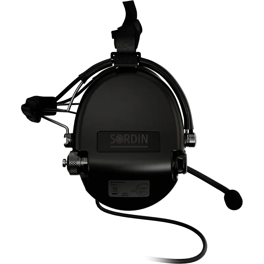 Sordin Supreme MIL CC Active Shooting Earmuff with Neckband & Nexus TP120 Plug