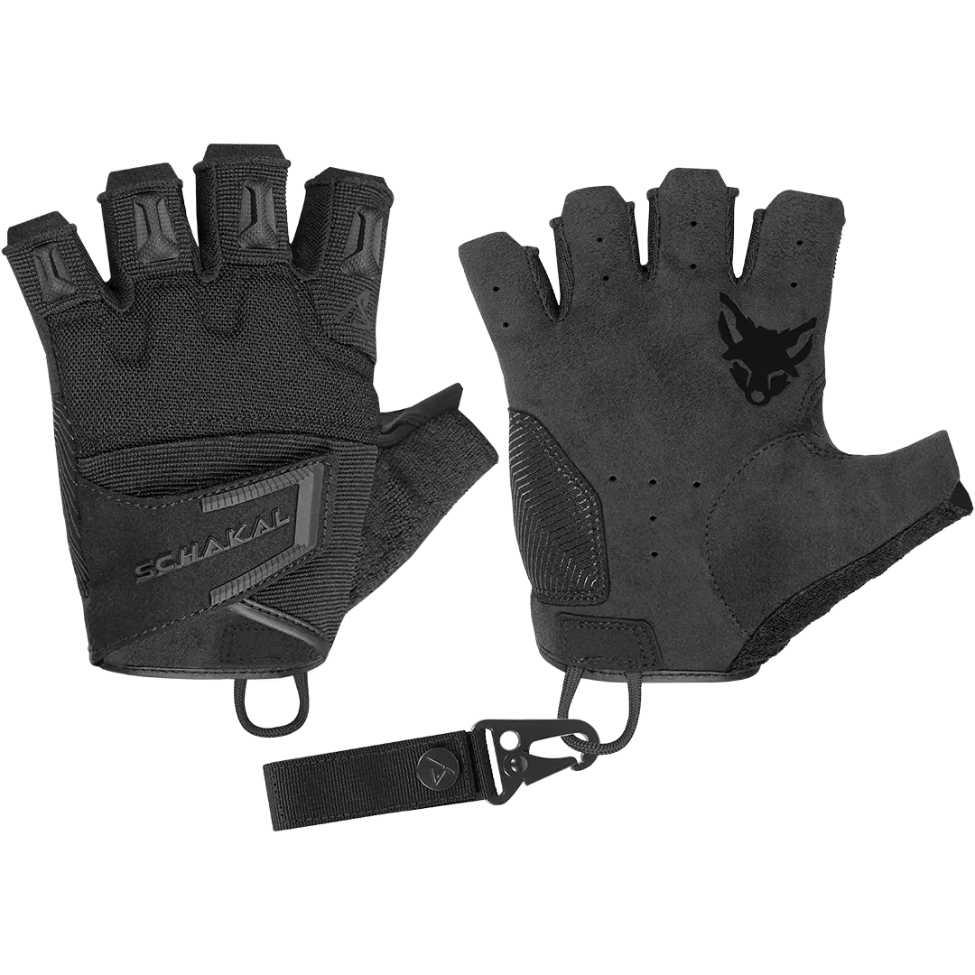 ACE Schakal Tactical Fingerless Gloves – With Padded Knuckles and High Grip Palms