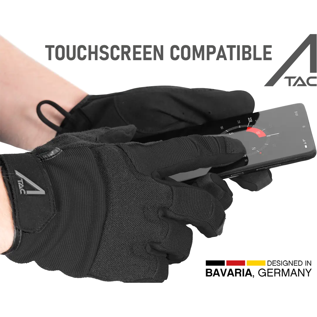 ACE Schakal Tactical Gloves - Secure Fit with Foam Knuckle Padding - Touchscreen Capable