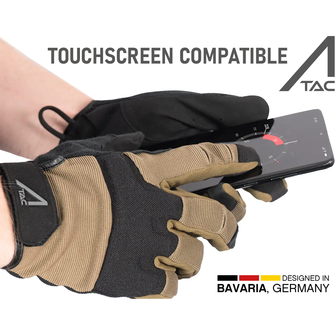 ACE Schakal Tactical Gloves - Secure Fit with Foam Knuckle Padding - Touchscreen Capable