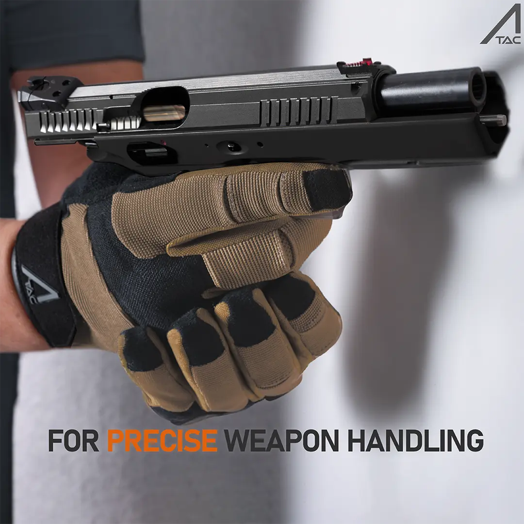 ACE Schakal Tactical Gloves - Secure Fit with Foam Knuckle Padding - Touchscreen Capable