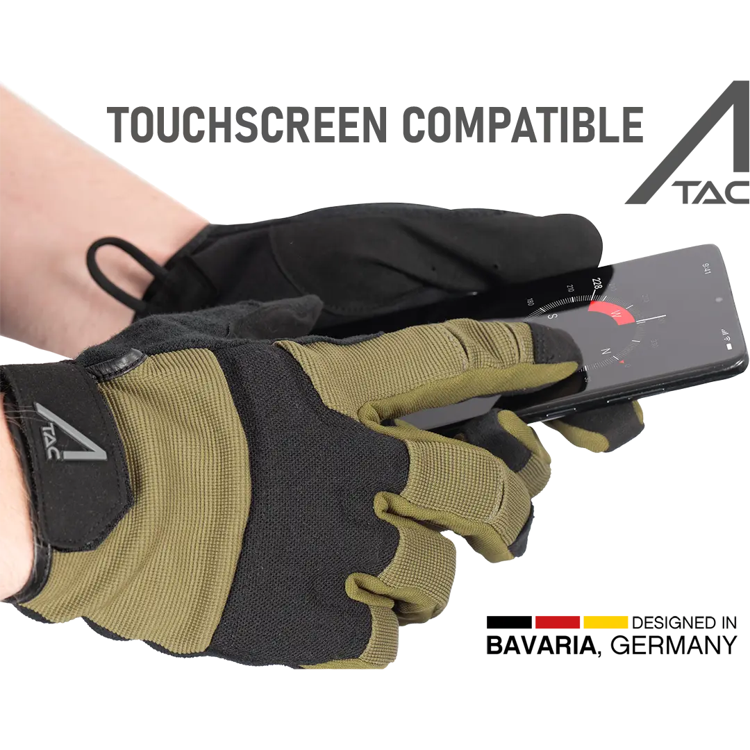 ACE Schakal Tactical Gloves - Secure Fit with Foam Knuckle Padding - Touchscreen Capable