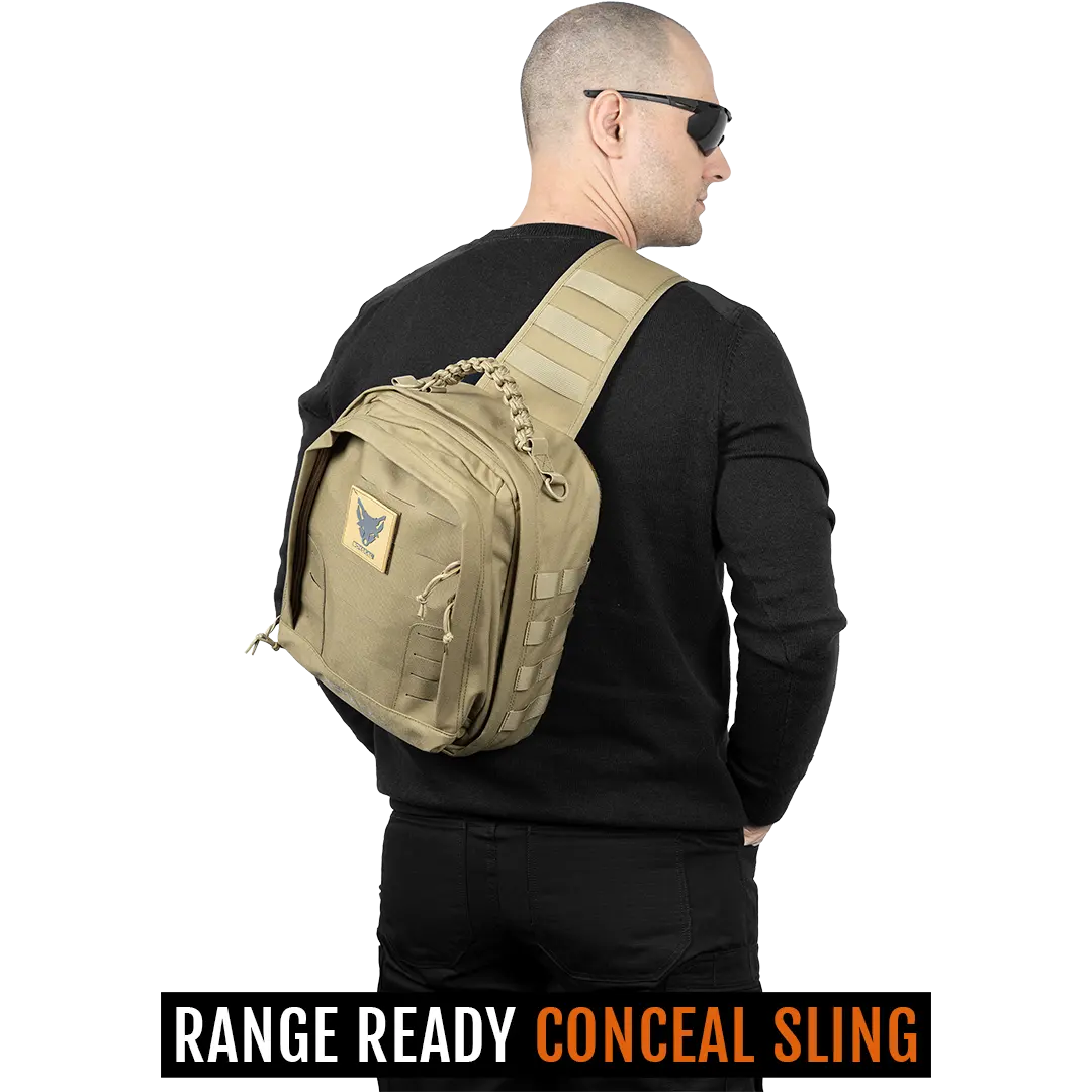 ACE Schakal Gun Bag with Handgun Holster – Includes Mag Pouches, MOLLE Straps and Padlock