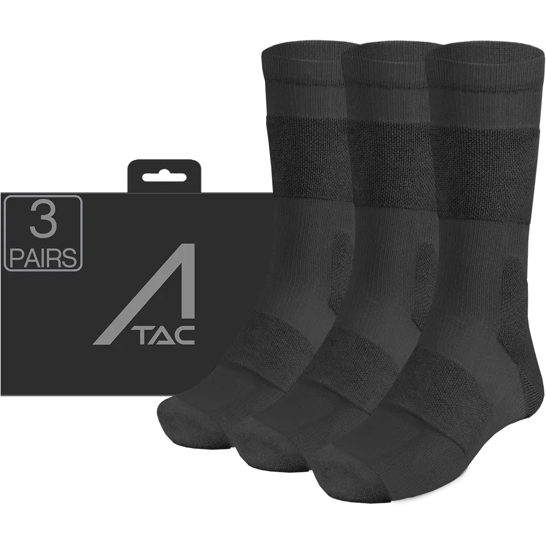 ACE Schakal Tactical Crew Length Socks with Cushioning - 3 Pairs