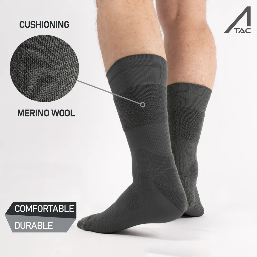 ACE Schakal Tactical Crew Length Socks with Cushioning - 1 Pair