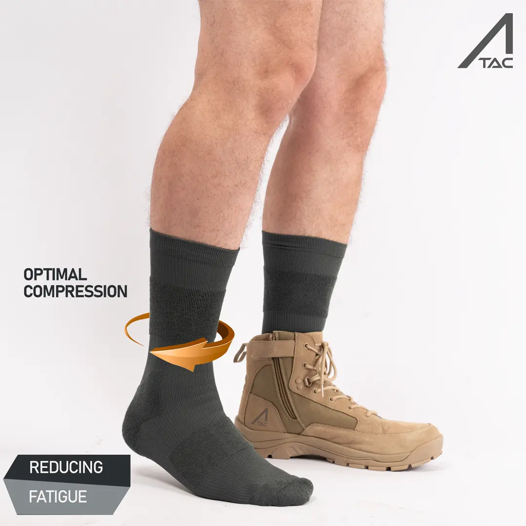 ACE Schakal Tactical Crew Length Socks with Cushioning - 1 Pair