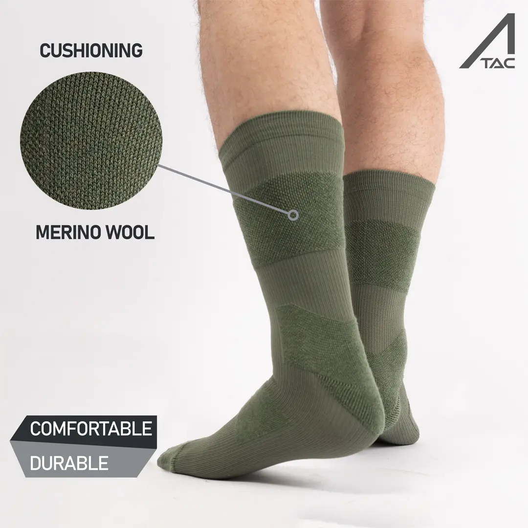 ACE Schakal Tactical Crew Length Socks with Cushioning - 1 Pair