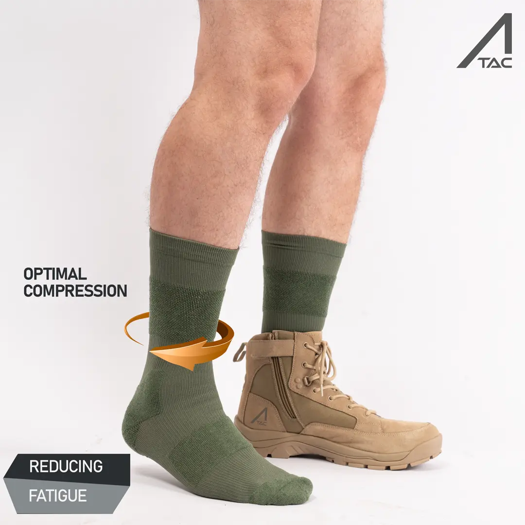 ACE Schakal Tactical Crew Length Socks with Cushioning - 1 Pair