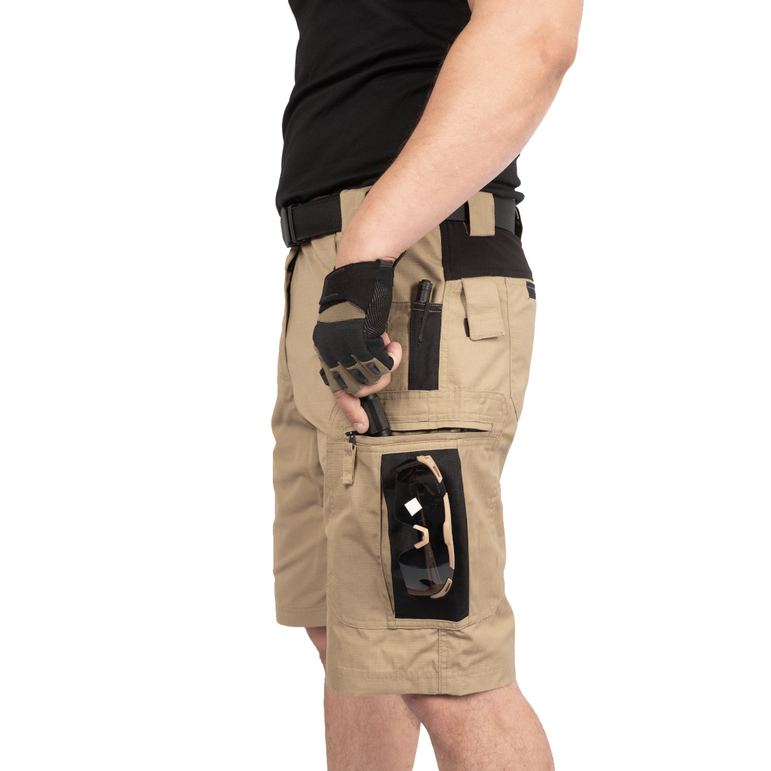 ACE Schakal Tactical Cargo Shorts - Hiking Pants with Stretch Waistband